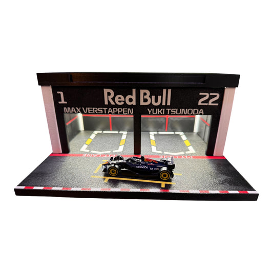 Diorama Formula 1 pitbox Red Bull Racing