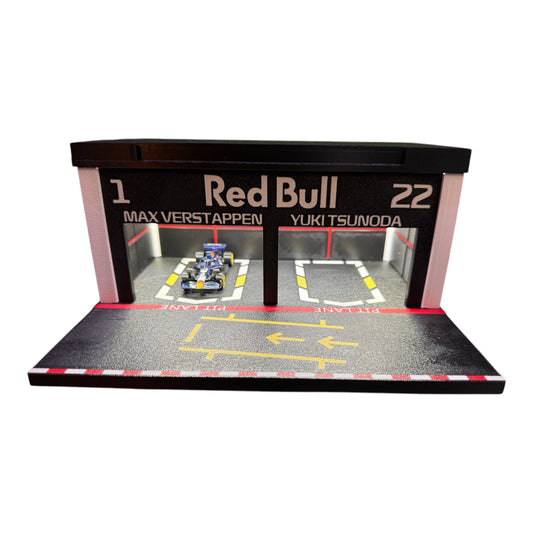 Diorama Formula 1 pitbox Red Bull Racing